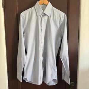 TED BAKER | Endurance Blue and White Slim Fit Button Down Shirt | Size